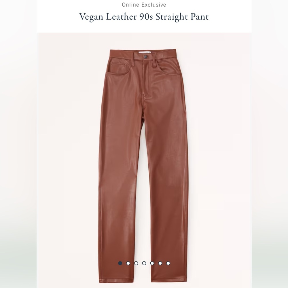 NWT curve love - the 90s straight ultra high rise vegan leather pants